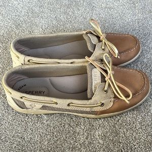 Sperry Top-Sider Women's Angelfish Tan Boat Shoe - 9M
